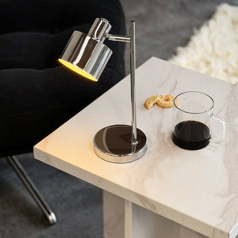 Tischlampe Ocean wiederaufladbar | chrom