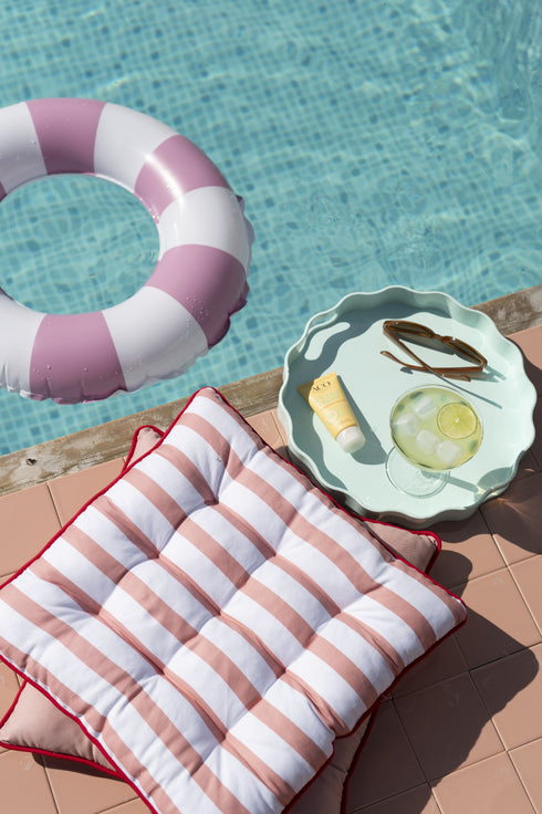 Sitzkissen 40x40cm | rosa gestreift