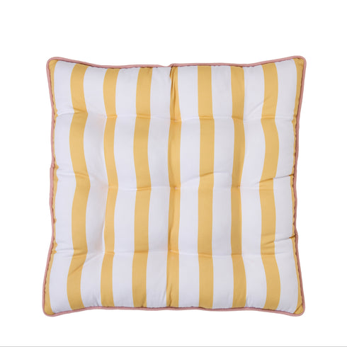 Sitzkissen 40x40cm | gelb gestreift