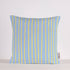 Kissen fine lines | hellblau/gelb