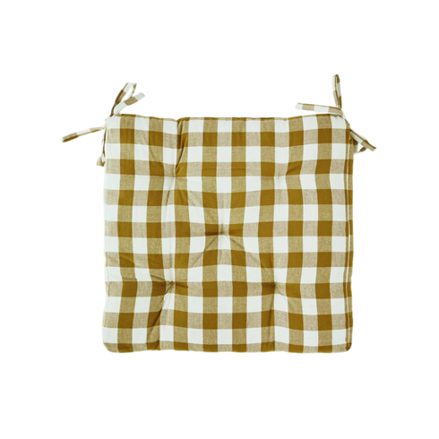 Sitzkissen | vichy ocker