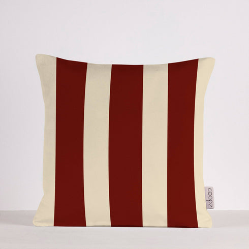 Kissen Stripes | syrah/creme