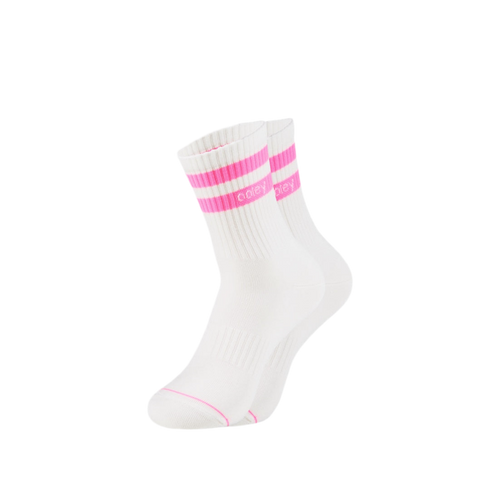 Street Mood Socken | white Pink