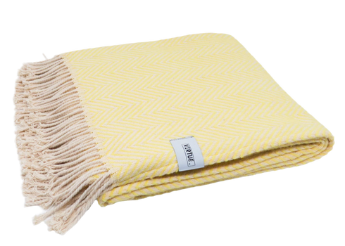 Baumwolldecke 130x170cm | buttermilk yellow