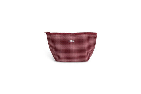 Pouch Grid small | burgundy