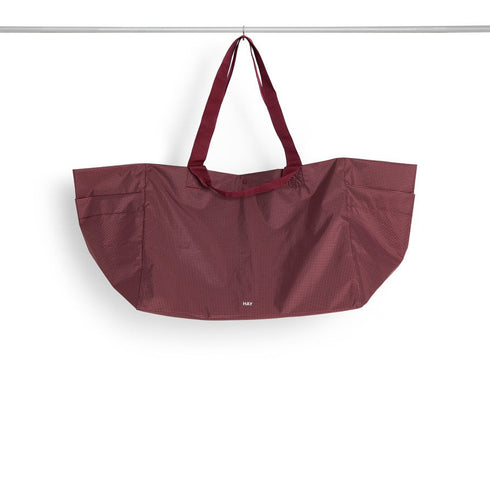 Grid Weekender Bag medium | burgundy