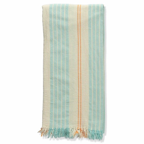Hamam Tuch Rustik | mint & orange