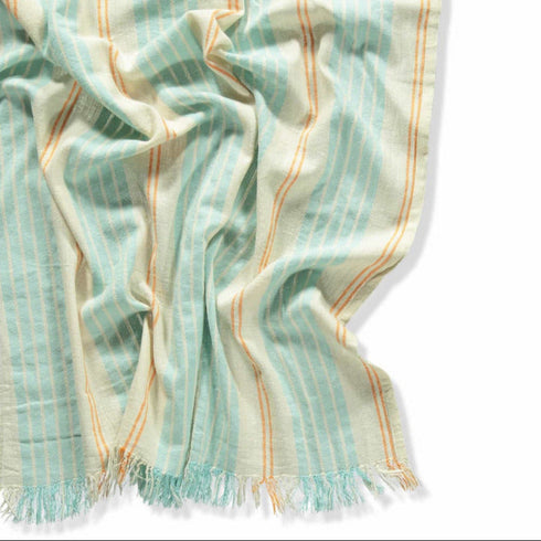 Hamam Tuch Rustik | mint & orange