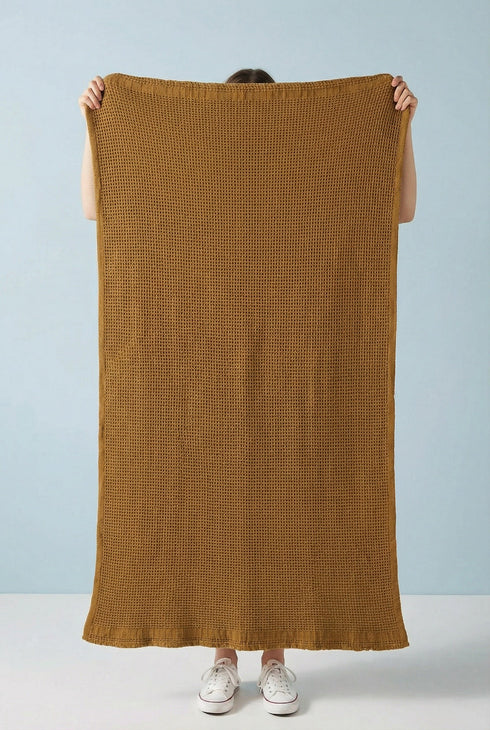 Handtuch waffle | camel