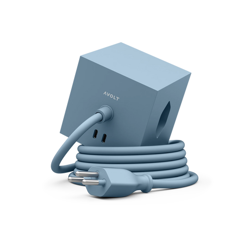 Mehrfachsteckdose SQUARE | dusty blue