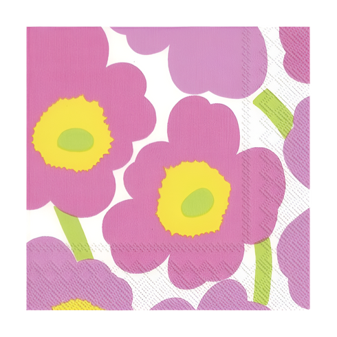 Servietten 2 Grössen | unikko light pink