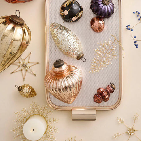 Perlenanhänger Zweig Gia | gold