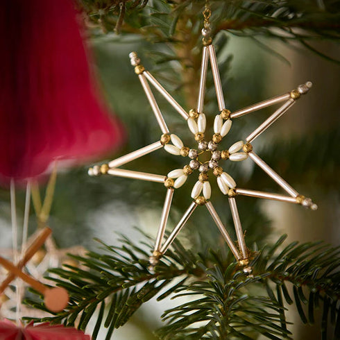 Perlenanhänger Stern Alara | silber