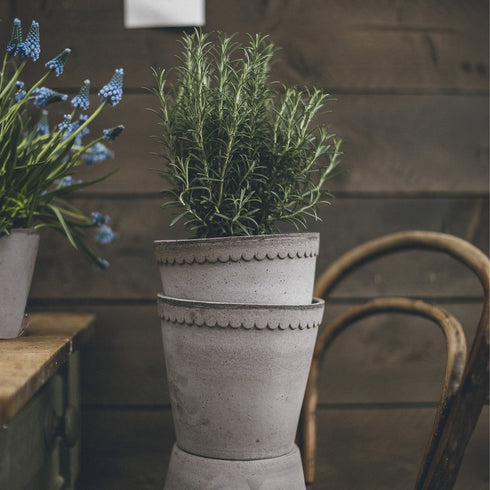 Blumentopf Helena classic | grau