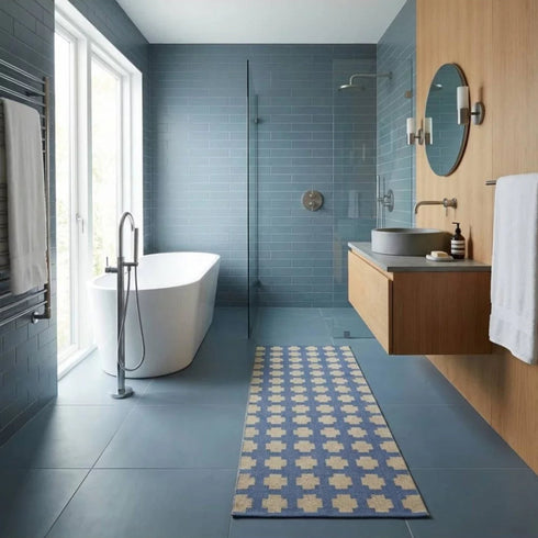 PET Outdoor Teppich Paloma | vivid blue