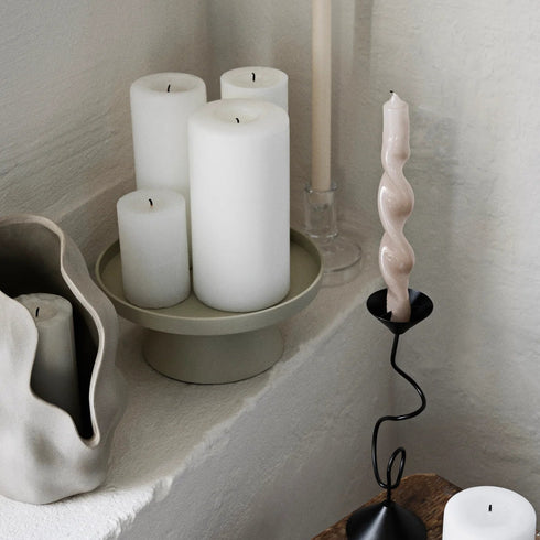 Kerzenschale Holger rund | sand