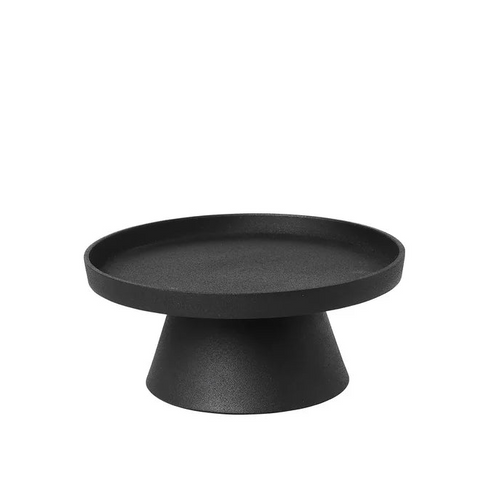 Kerzenschale Holger rund | schwarz