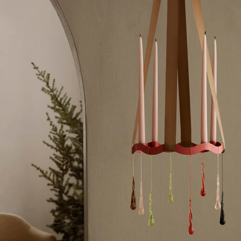 Kerzenhalter Ring Ø 33cm | coral