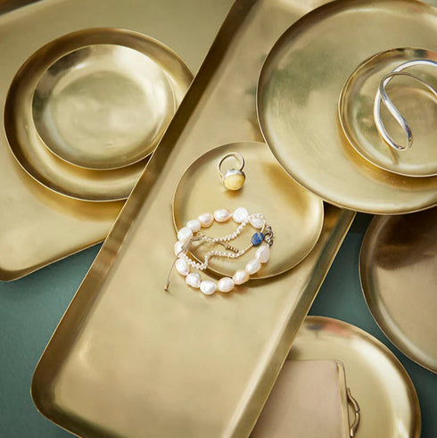 Messing Tablett Ankit small | rechteckig