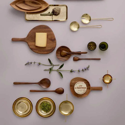 Messing Tablett Ankit medium | rund