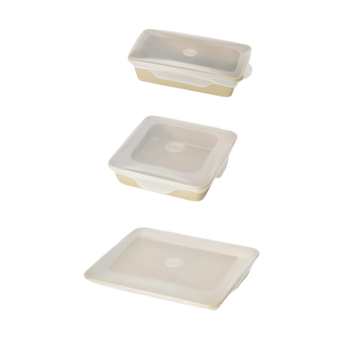 Silikondeckel rechteckig | 3-er Set