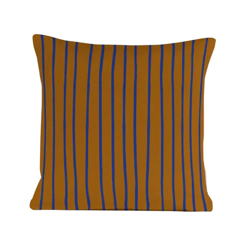 Kissen lines | blau/braun