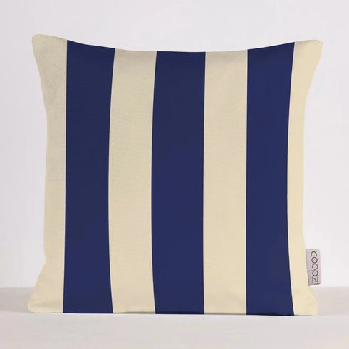 Kissen stripes | creme/kobalt