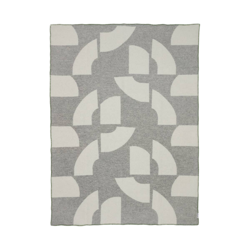 Wolldecke 135x185cm | Deko grau