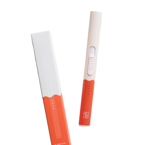 Zweifarbiges, flammenloses, wiederaufladbares Feuerzeug | Mohnblume