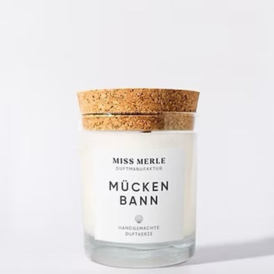 Diese vegane Duftkerze aus Sojawachs ist ein rein natürlicher Mückenschutz