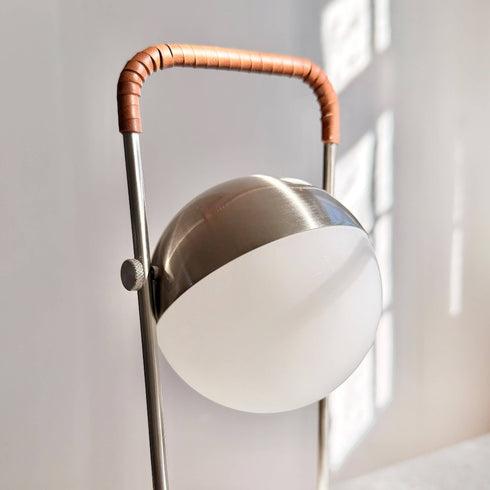 Tischlampe Mova wiederaufladbar | braun