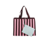 Shopper knitted Stripes | chocolate + bubblegum