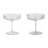 Ripple Champagner Gläser 2er Set | klar