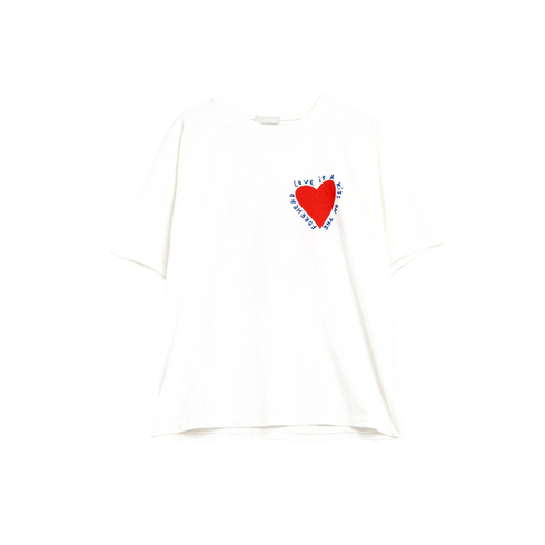 T-Shirt | weiss mit Herz