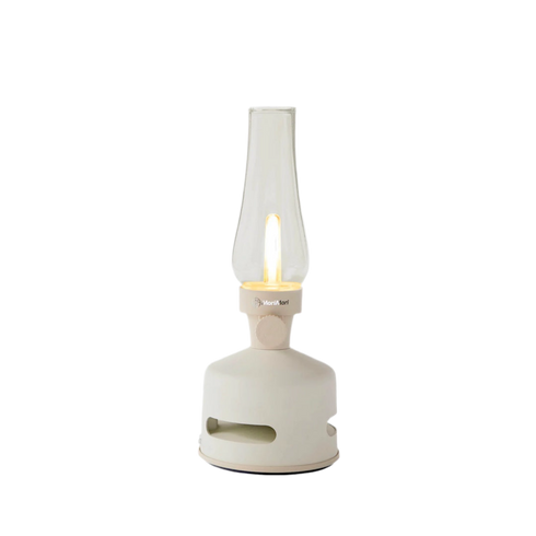 LED Laterne inkl. Bluetooth Speaker | beige