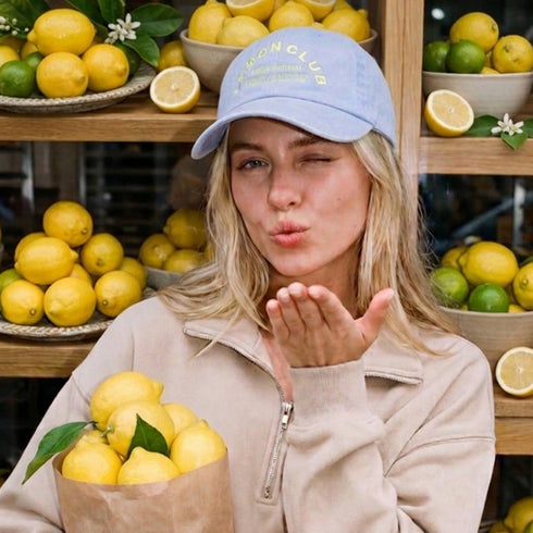 Baseballcap LEMON CLUB | hellblau