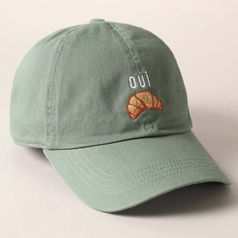 Baseballcap OUI Croissant | salbei