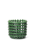 Keramik Korb grün | Ø 16 cm