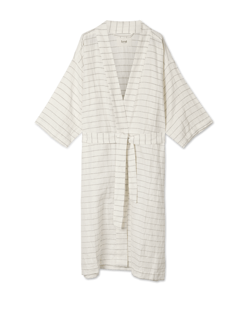 Bademantel Field | offwhite, braun