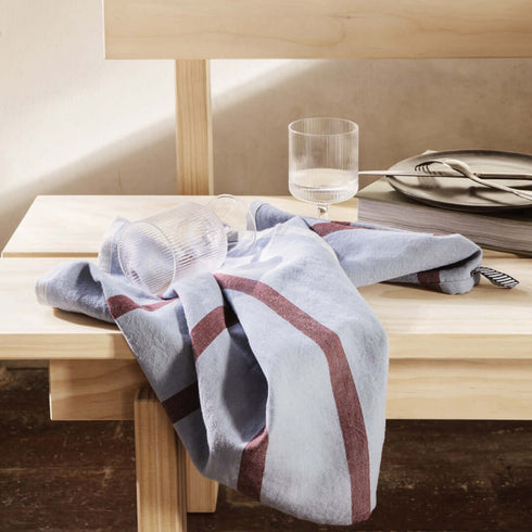 Hale Geschirrtuch | blau-weinrot