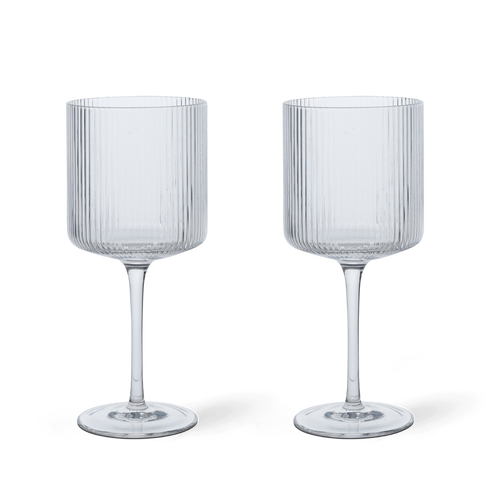 Ripple Rotwein Gläser 2er Set | klar