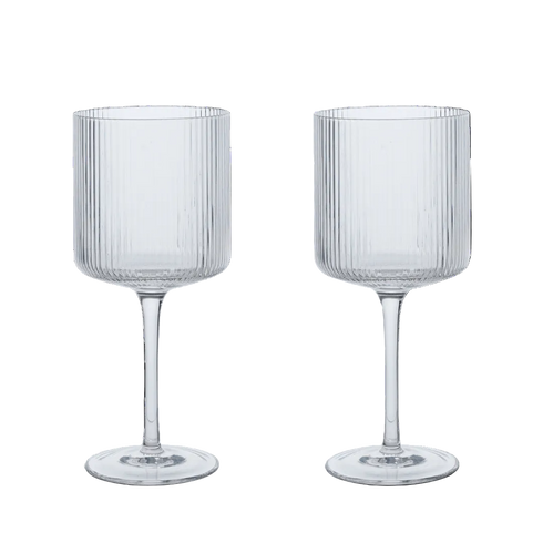 Ripple Rotwein Gläser 2er Set | klar