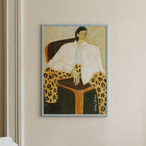 Bilderrahmen (Glas) 50x70cm | light blue