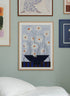 Art Print 50x70cm | Daisies in Blue Vase