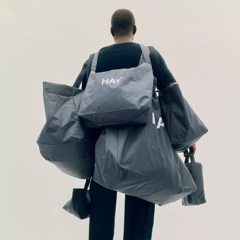 Grid crossover Bag | dark blue