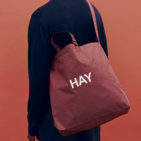 Grid crossover Bag | burgundy