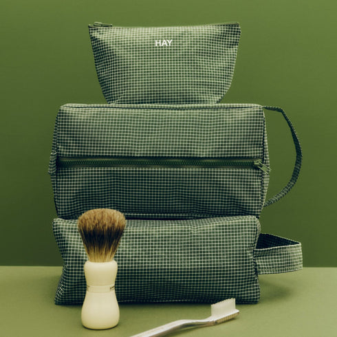 Pouch Grid small | dark green