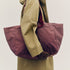 Grid Weekender Bag medium | burgundy