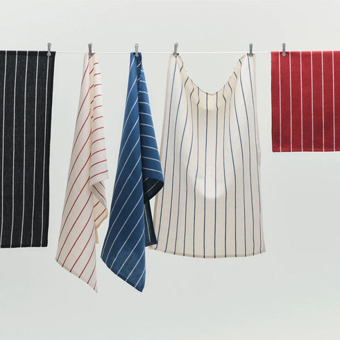 Outdoor Market Geschirrtuch | blue stripes
