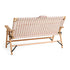 Outdoor Market Folding Sofa | beige with red stripes